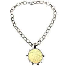 Load image into Gallery viewer, Medallion French Coin Necklace
