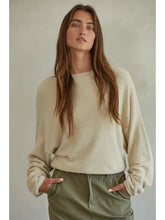 Load image into Gallery viewer, Knit Sweater Boat Neck Long Sleeve Pullover Top
