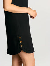Load image into Gallery viewer, Butter Modal Round Neck Sleeveless Side Button Mini Dress
