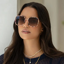 Load image into Gallery viewer, Cosmo Acetate Square Sunglasses - Rose Tortoise
