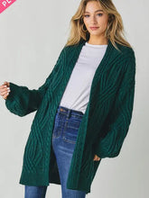 Load image into Gallery viewer, Long Sleeve Oversized Cardigan - PLUS
