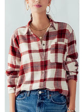 Load image into Gallery viewer, Plaid Flannel Button Down
