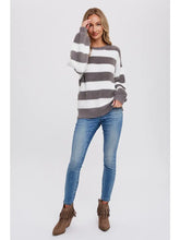 Load image into Gallery viewer, Fuzzy Stripe Pullover
