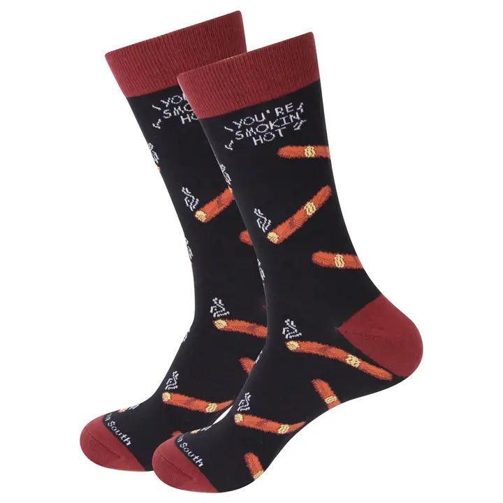 You're Smoking Hot Cigar Socks