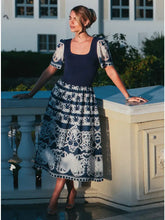Load image into Gallery viewer, Lace Embroidered A-Line Midi Dress
