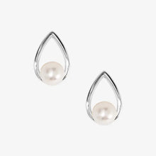 Load image into Gallery viewer, Teardrop Pearl Stud Earring
