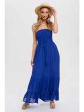 Load image into Gallery viewer, Tiered Ruffle Strapless Maxi Dress
