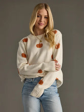 Load image into Gallery viewer, Cream Pumpkin Sweater

