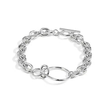 Load image into Gallery viewer, Infinity Knotted Chain Toggle Bracelet
