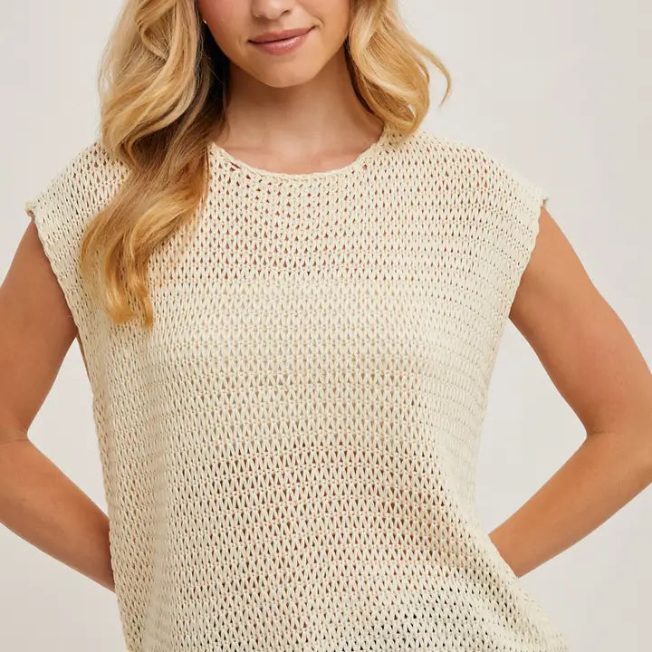 Sheer Open Knit Sweater