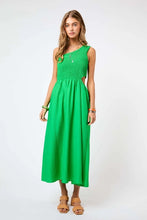 Load image into Gallery viewer, Smocked  One Shoulder Cutout Maxi Dress
