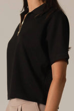Load image into Gallery viewer, Butter Modal Short Sleeve Quarter Zip Top

