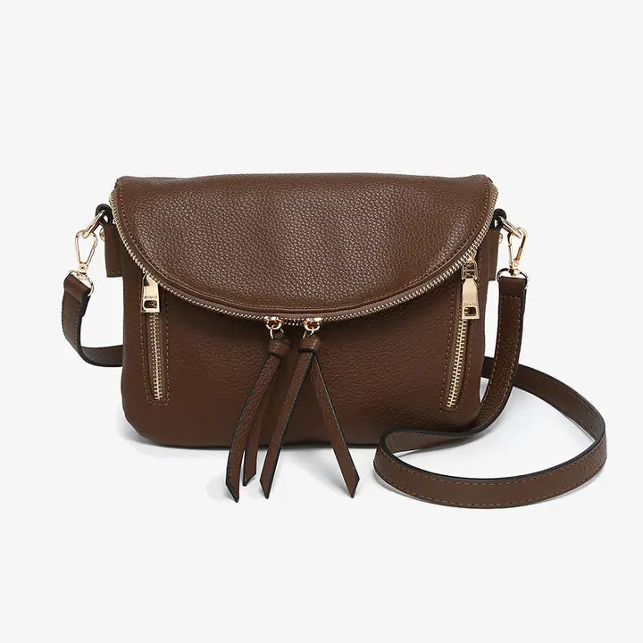 Aubree Flapover Multi-Compartment Crossbody Bag