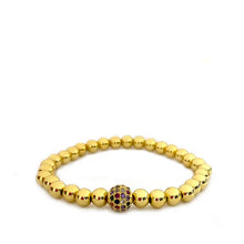 Load image into Gallery viewer, Beaded Ball Bracelet w/Disc
