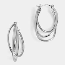 Load image into Gallery viewer, Swoopty Loop Hoop Earrings

