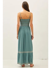 Load image into Gallery viewer, Smocked Bodice Embo Maxi Dress
