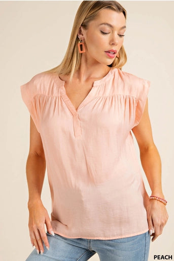 SATIN WOVEN TOP