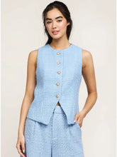 Load image into Gallery viewer, Gold Buttoned Tweed Vest
