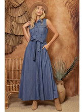 Load image into Gallery viewer, Denim Maxi Dress
