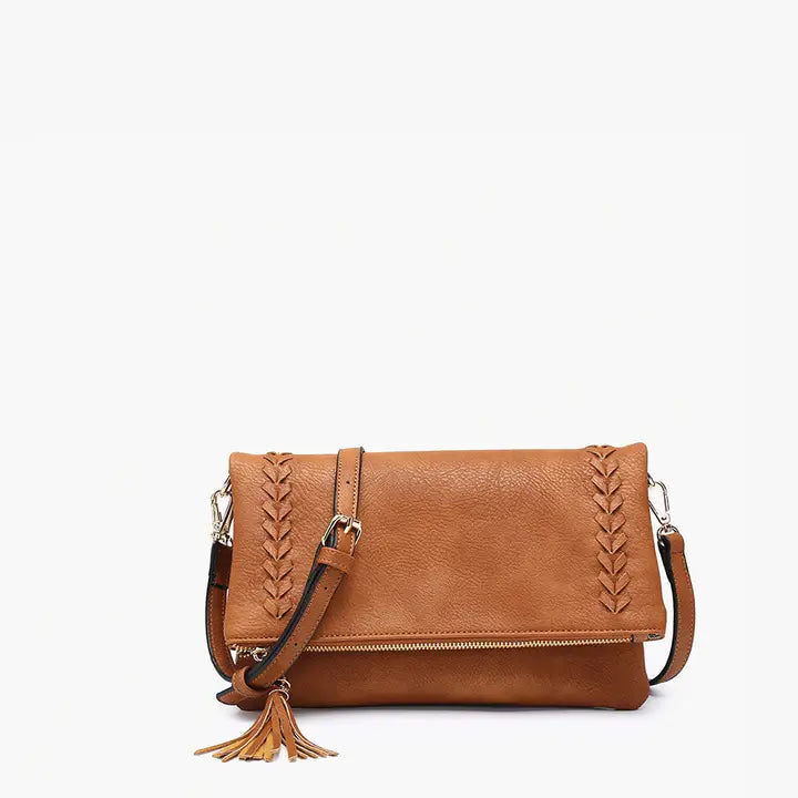 Isadora Distressed Whipstitch Crossbody