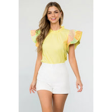 Load image into Gallery viewer, Embroidered Sleeve Poplin Top
