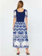Load image into Gallery viewer, Lace Embroidered A-Line Midi Dress
