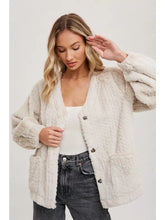 Load image into Gallery viewer, Button Front Eco Fur Jacket
