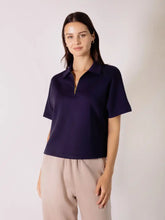 Load image into Gallery viewer, Butter Modal Short Sleeve Quarter Zip Top
