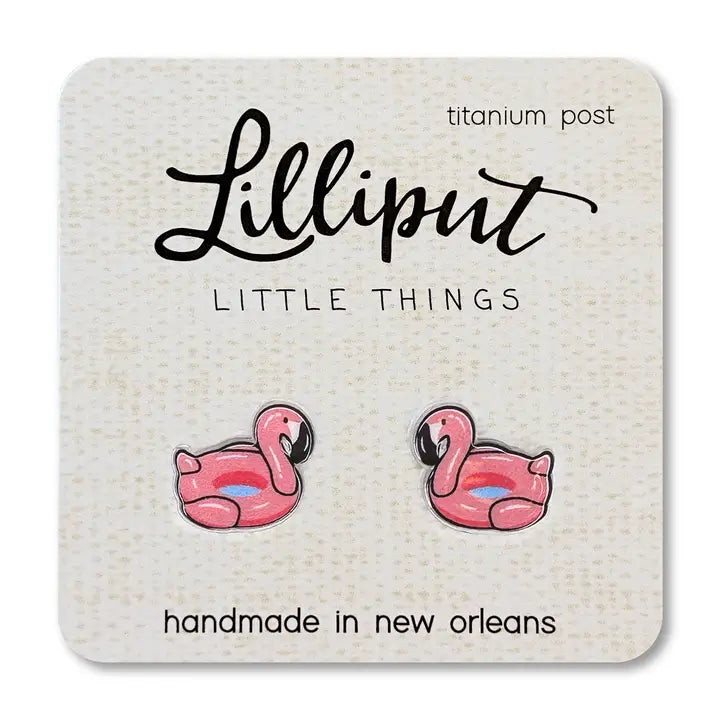 Pink Flamingo Floaty Earrings