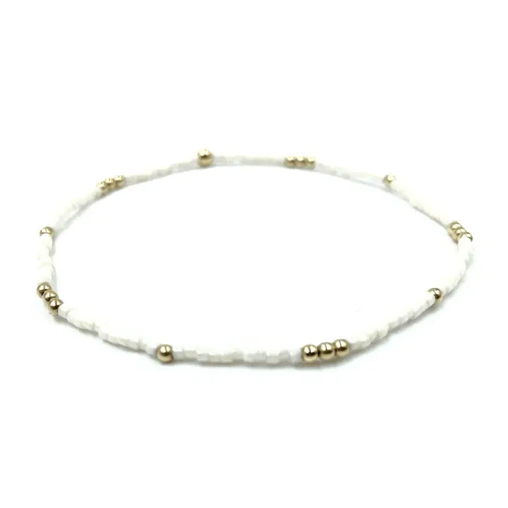 2mm Newport Cotton + Gold Filled Waterproof Bracelet