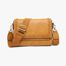Load image into Gallery viewer, Francesca Whipstitch Flapover Crossbody

