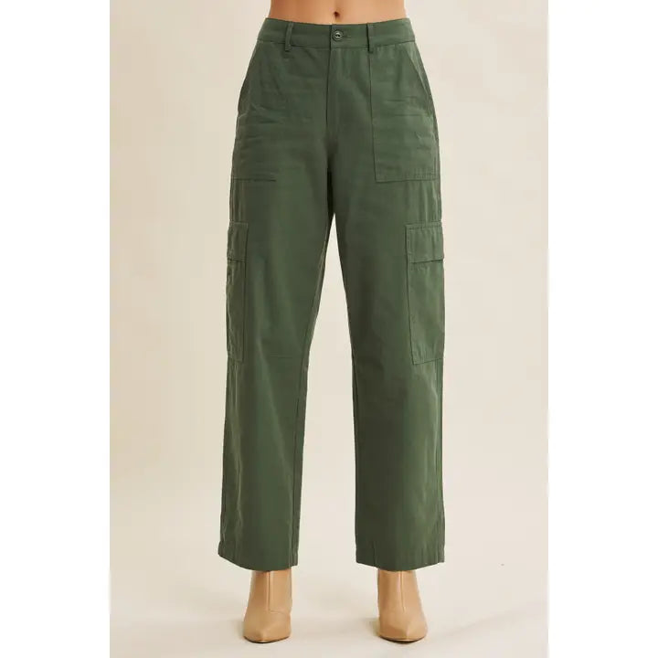 Endlessly Wearable Cotton Garment-Washed Cargo Pants