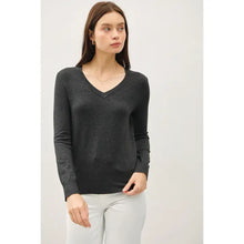 Load image into Gallery viewer, Classic V-Neck Solid Sweater
