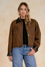 Load image into Gallery viewer, Barn Jacket w/Leather Trim
