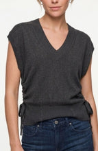 Load image into Gallery viewer, V- neck dolman popover sweater w/ ties
