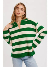 Load image into Gallery viewer, Striped Collar Pullover
