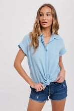 Load image into Gallery viewer, Woven Button up Shirt - Light Blue
