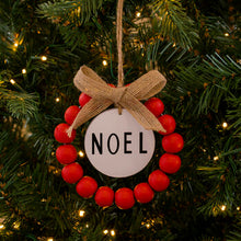 Load image into Gallery viewer, NOEL Bead Ornament (Red)
