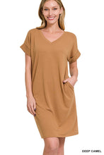 Load image into Gallery viewer, Short Sleeve V-Neck Dress
