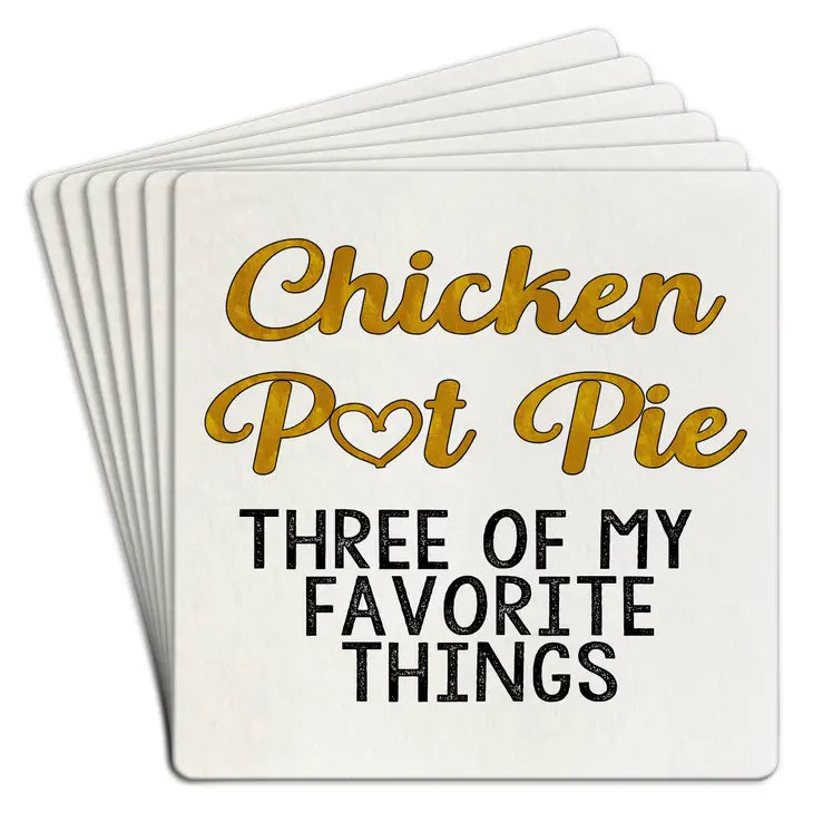 Chicken Pot Pie Coasters (Set of 6)