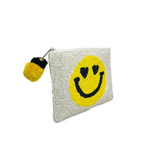 Load image into Gallery viewer, Beaded Smile EMOJI Coin Purse
