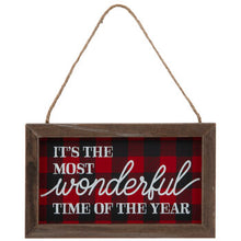 Load image into Gallery viewer, Its the Most Wonderful Time...Wood Ornament
