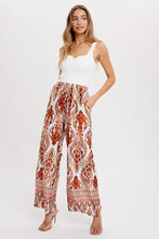 Load image into Gallery viewer, Border Print Wide Leg Pant - Ivory
