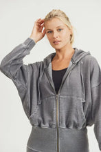 Load image into Gallery viewer, Fleece Hoodie Jacket with Tapered Sleeves
