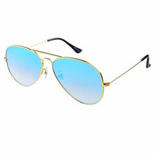 Load image into Gallery viewer, Morgan Large Unisex Aviator Sunglasses - Blue
