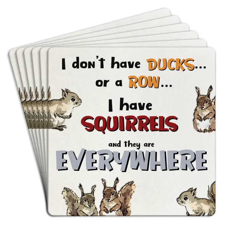 Ducks...Squirrels - Coasters (Set of 6)