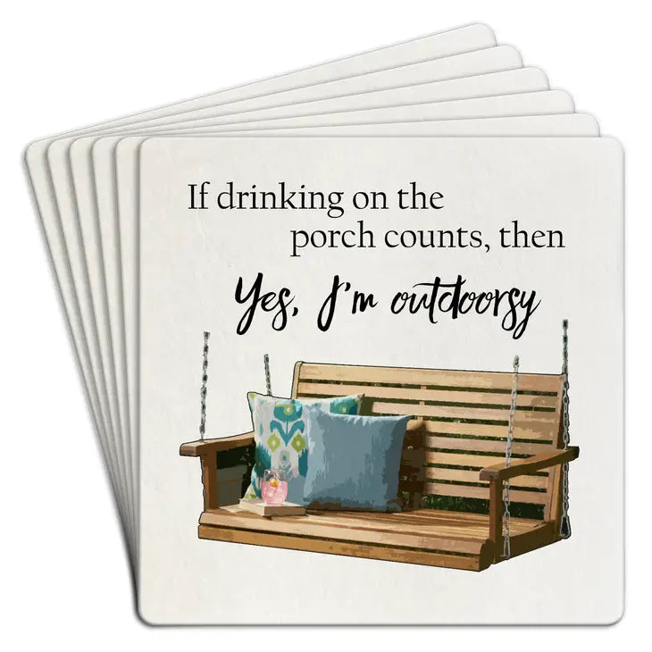 Yes, I'm Outdoorsy - Coasters (Set of 6)