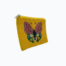 Load image into Gallery viewer, Beaded Patterned Butterfly Coin Purse
