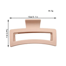 Load image into Gallery viewer, Large Matte Rectangular Hair Claw - Pink
