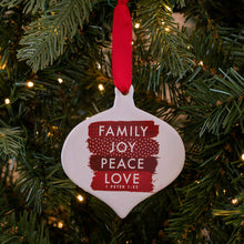 Load image into Gallery viewer, Ceramic Ornament - Family, Joy...
